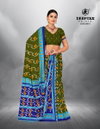 Ikkat Special 9 By Deeptex Cotton Printed Surat Daily Wear Saree Wholesale Market
